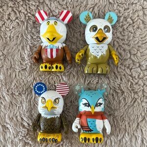 Disney Vinylmations Birds!  Set of 4 birds, Cutesters and Independence Day
